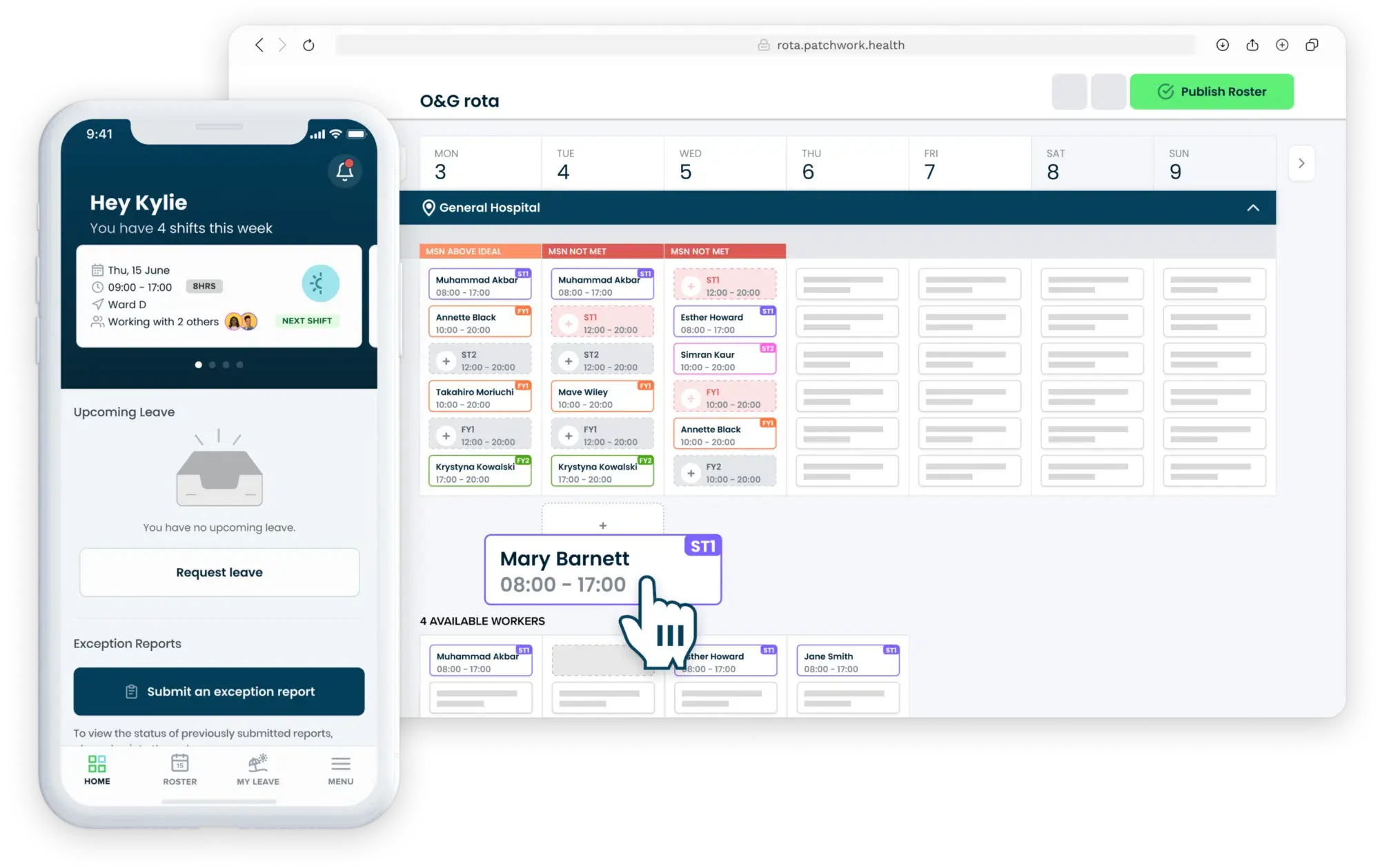 Roster your entire healthcare workforce efficiently, compliantly and flexibly
