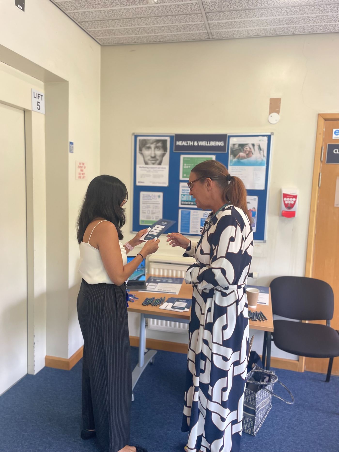 A Patchwork colleague at a trust drop-in session